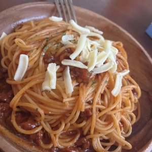 トマト缶で作るミートソース  ミートスパゲティ